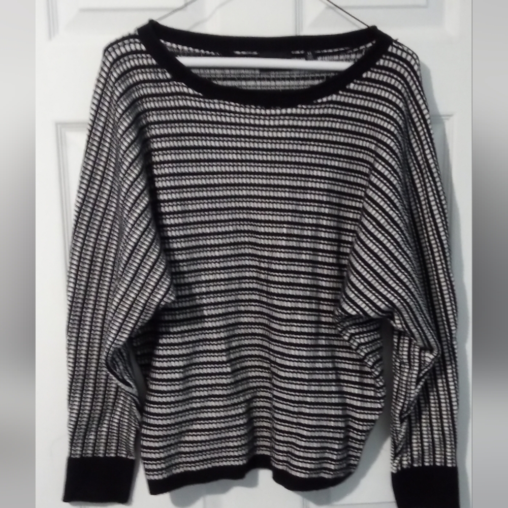 Cyrus Monochrome Striped Women's Sweater